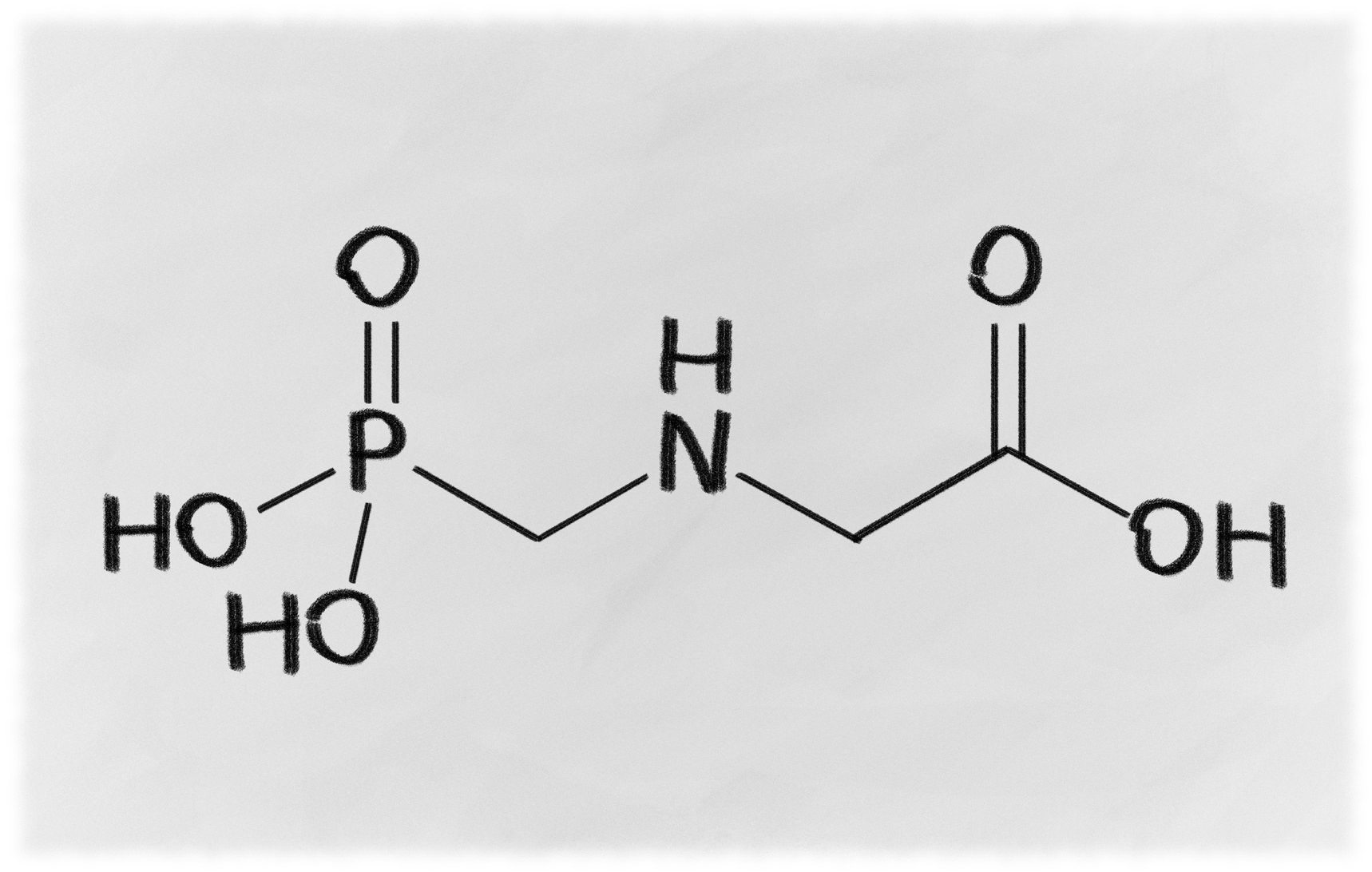 Molecuulstructuur glyfosaat