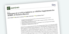 Relevance of ω-6 GLA Added to ω-3 PUFAs Supplements for ADHD: A Narrative Review